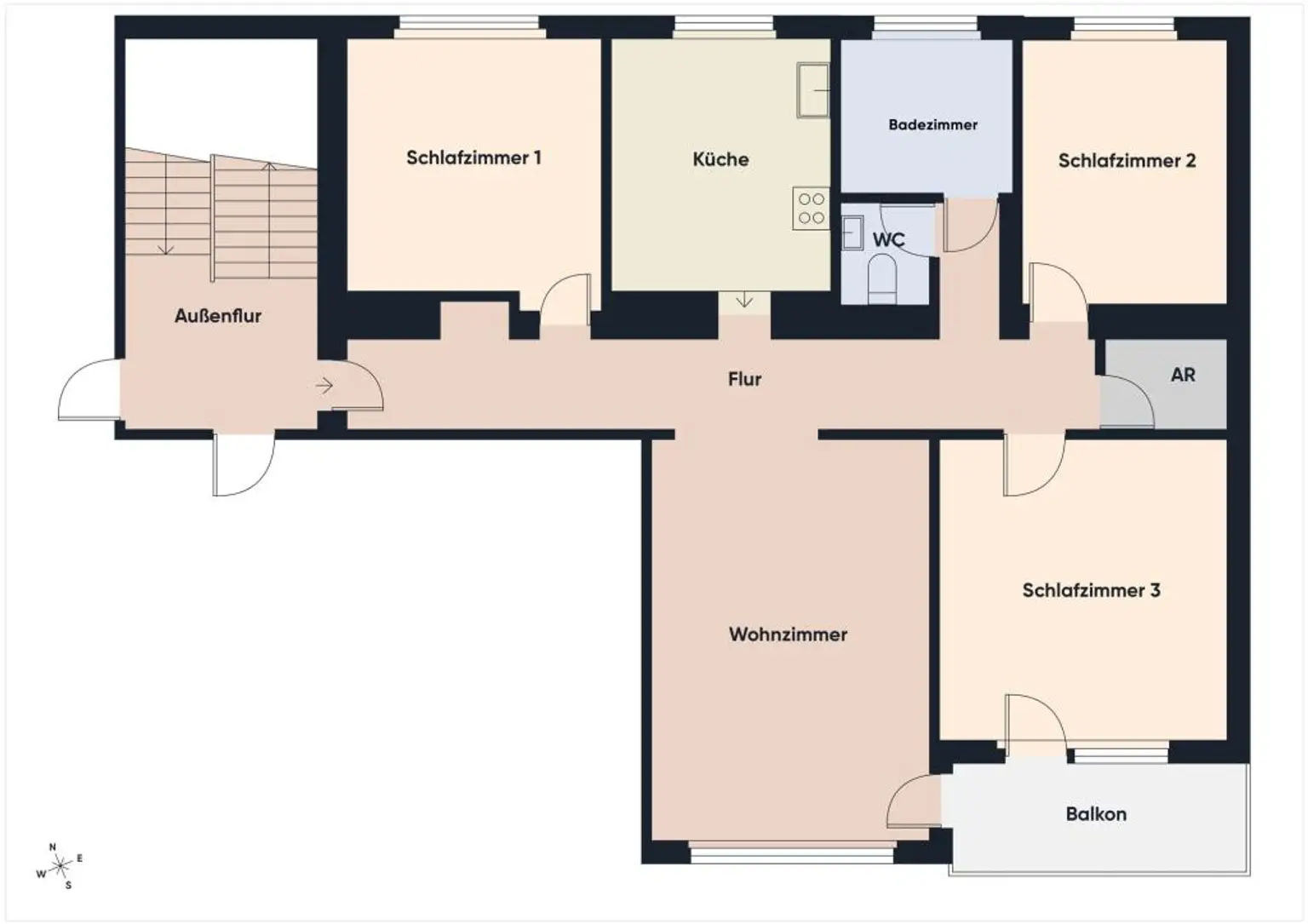 Grundriss ohne Maßstab