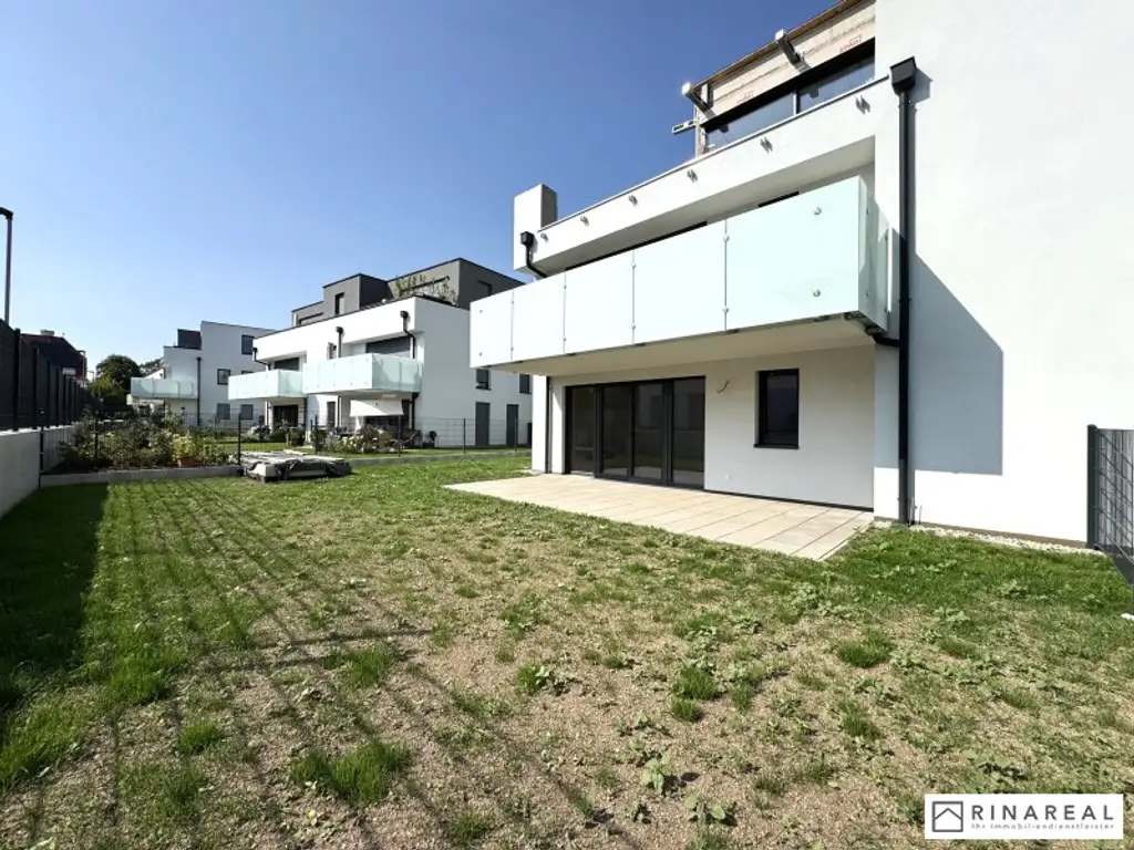Traumhafte 3 Zimmer Gartenwohnung | Blumengasse - ERSTBEZUG | ca. 23 m² Terrasse & ung.150 m² Eigengarten | zzgl. Tiefgaragenstellplatz | Top D4