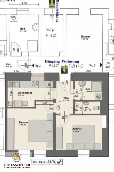 Helle und neuwertige 2 - Zimmer Wohnung in Bad Aussee