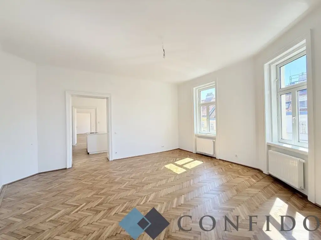 Erstbezug beim Rochusmarkt - Neu sanierte 5 Zimmer Altbauwohnung in begehrter Lage!