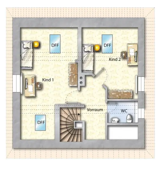 Grundriss Dachgeschoss
