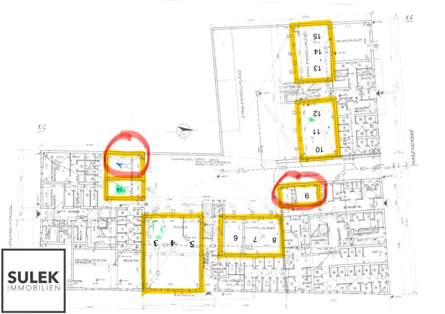 Garagenboxen in 1100 Wien – Hasengasse 49 / Gudrunstraße 172