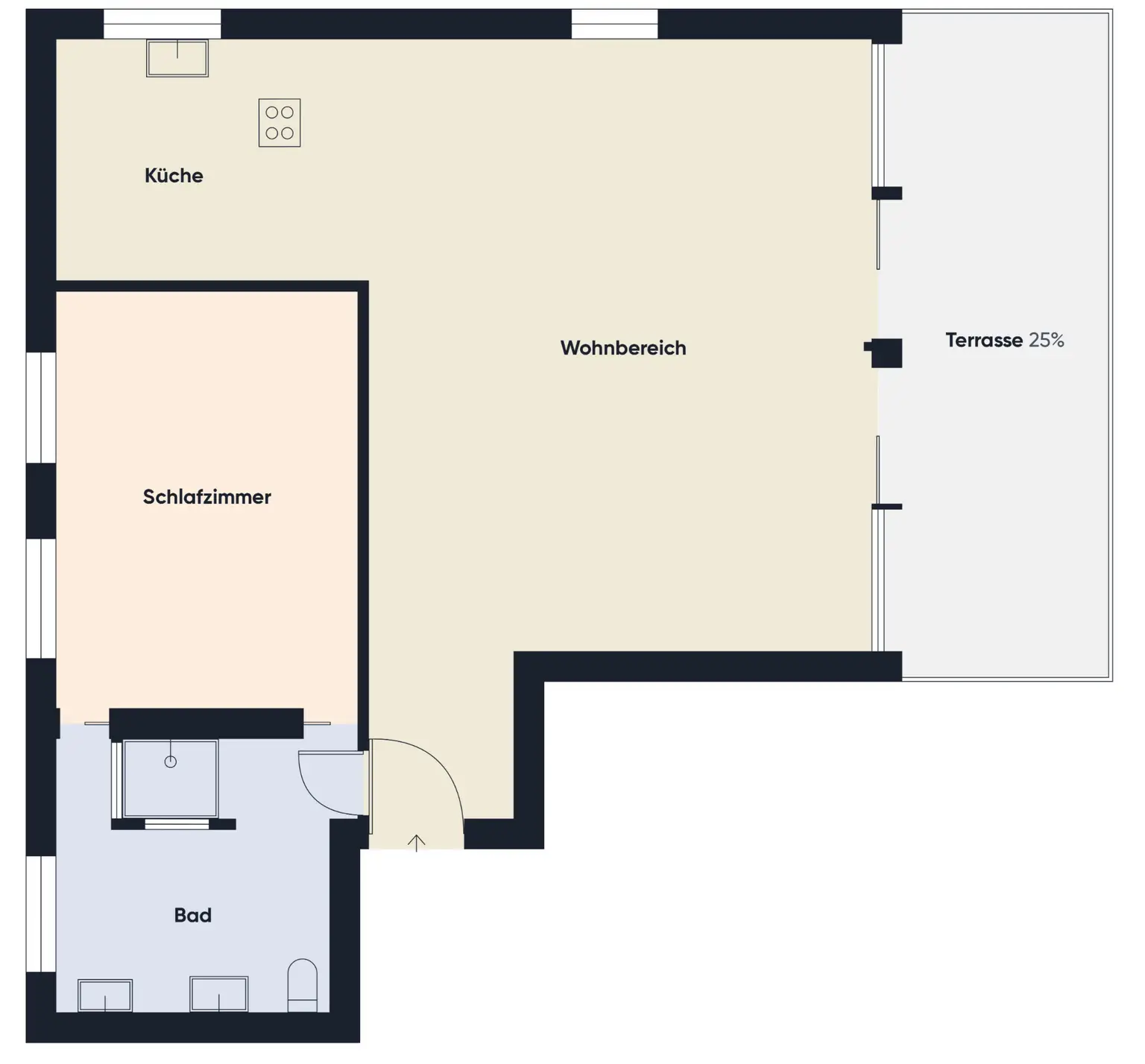 Grundrissplan ohne Maßstab