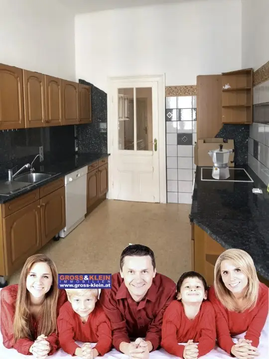 :-) charmante  5 Zimmer  -    geniale Einteilung
Aussergewöhnlich - 1.553 E Bruttomiete,
provfreii