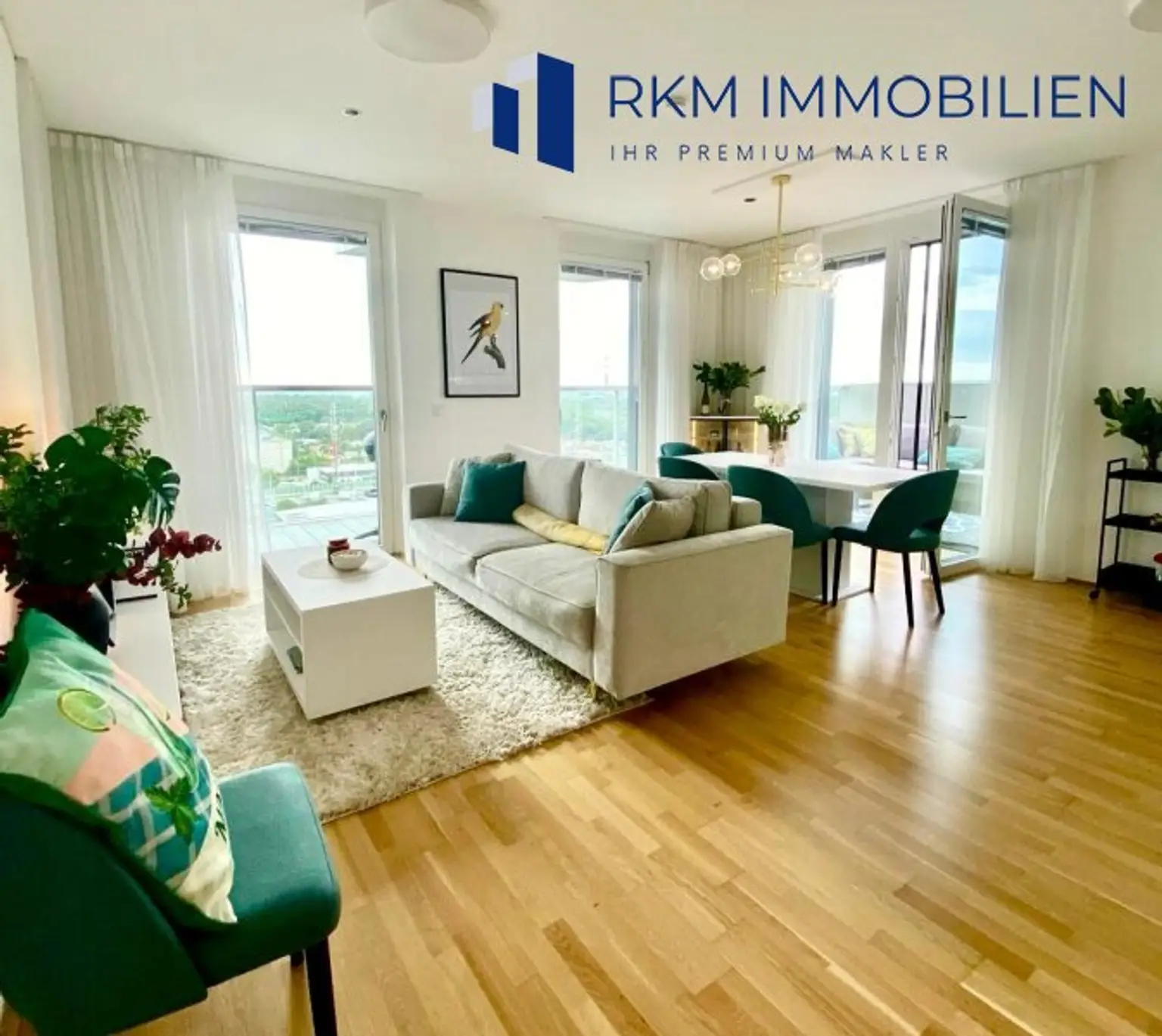 Exklusive und moderne 3-Zimmer-Wohnung mit Balkon in 1020 Wien – Einzigartige Aussicht, Marina Tower, VIP - Location