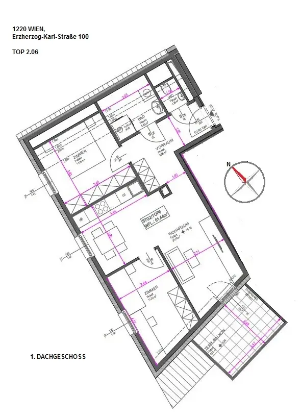 Sonnige 3-Zimmer-Terrassenwohnung in grüner Oase nahe der Donau!
ERSTBEZUG!