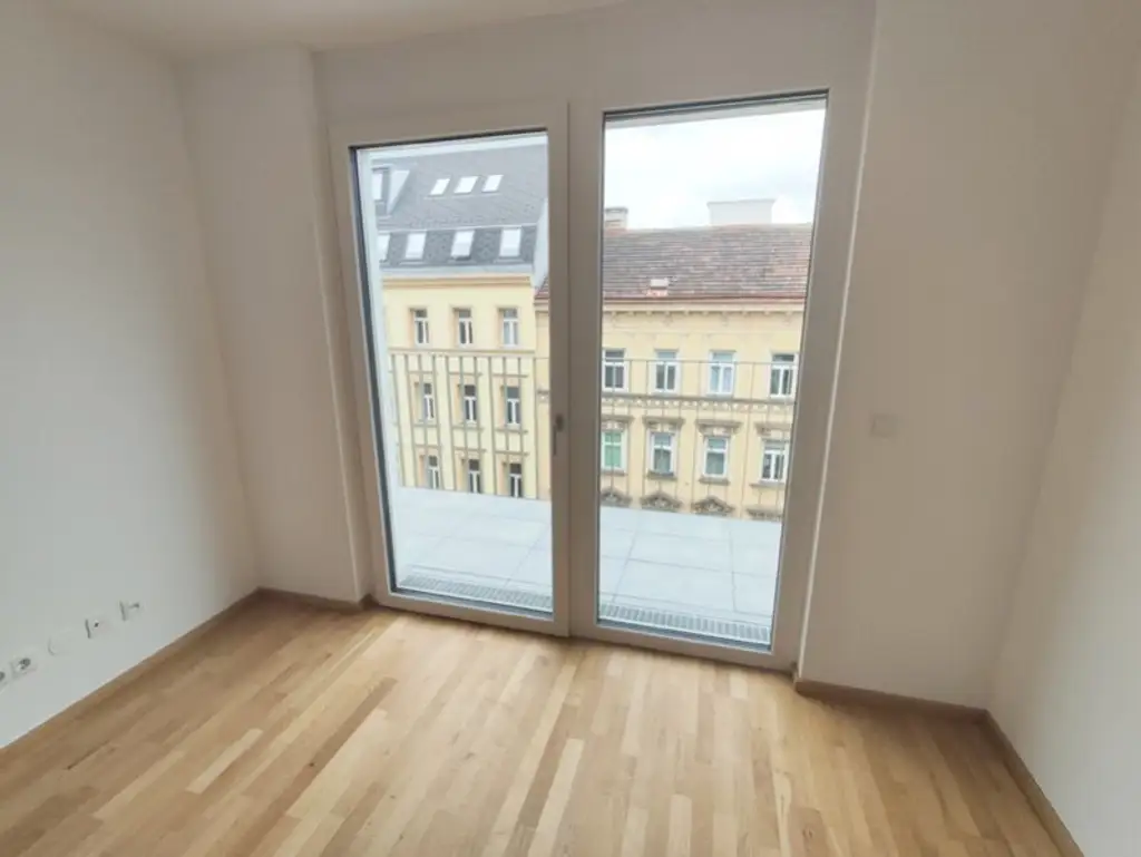 Modern wohnen in Meidling! Neubau 2-Zimmer-Erstbezug mit Balkon im 5. Liftstock - Top61