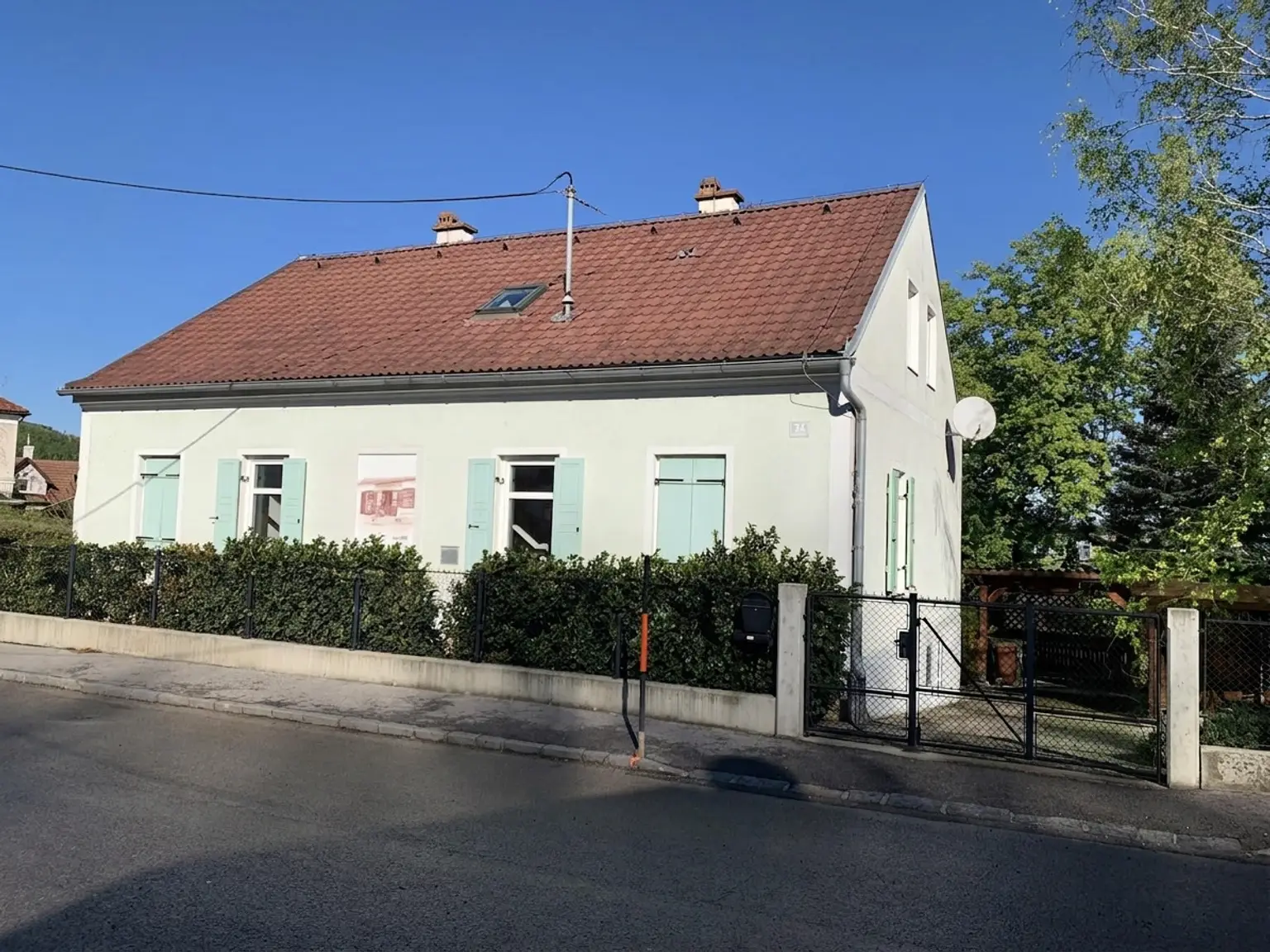 Ansicht von der Straße