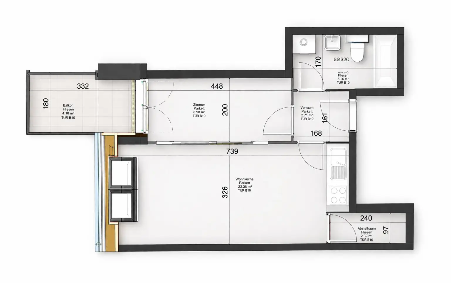 Grundriss- Drehestrasse