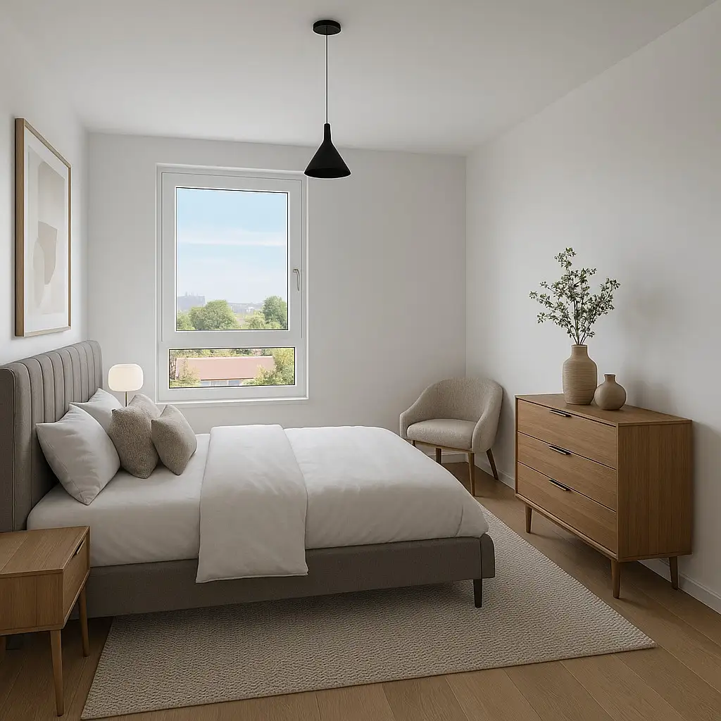 Provisionsfrei: Erstbezug und fertig - kompakte 3 Zimmer Wohnung  - Luxuriös im Grünen Wohnen