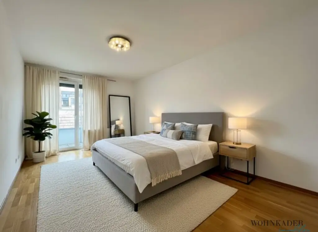 Moderne 3-Zimmer-Wohnung mit Loggia zum ruhigen Innenhof – Nähe Karmelitermarkt