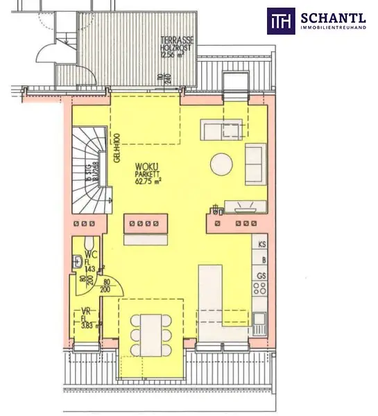 WOW! Lichtdurchflutete Traumwohnung mit hofseitiger Terrasse! Neues Lebensgefühl im Dachgeschoss mit perfekter Raumaufteilung + Kamin + Ideale öffentliche Anbindung! Jetzt zugreifen!
