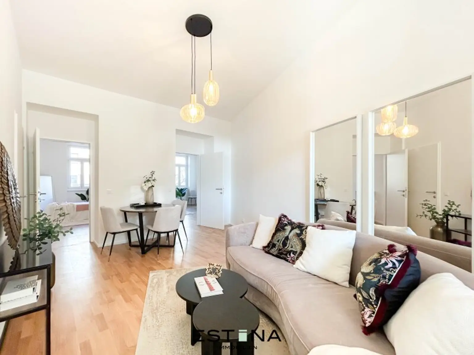 Stilvolle 3-Zimmer-Wohnung mit separater Küche in begehrter Grünruhelage nahe Gustav-Klimt-Park