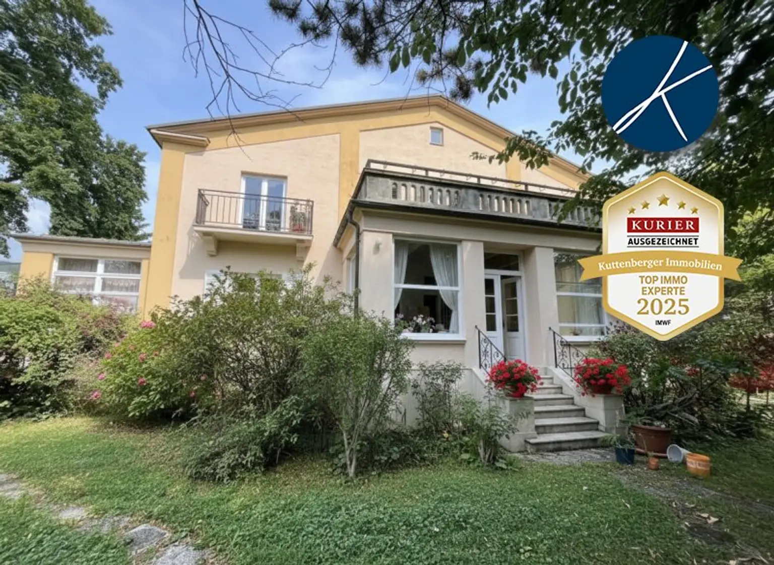 Historisches Herrenhaus im Villenviertel von Baden: ca.450m² WF mit Grundfläche von 1873qm und 17 Zimmern zum Sanieren! (V2 & Schut