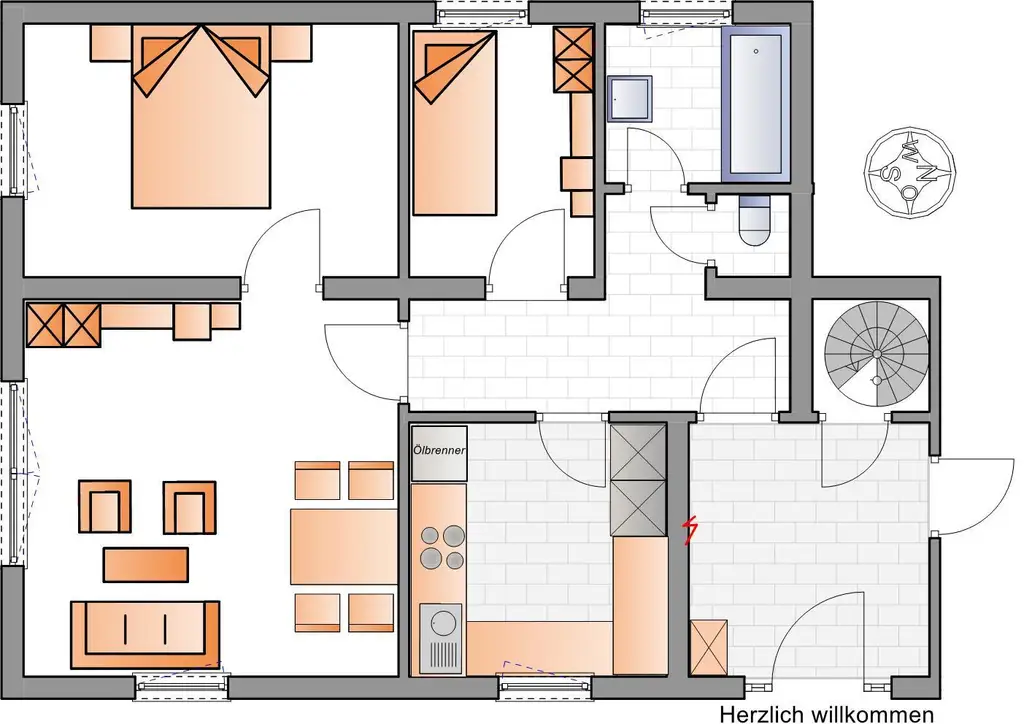 Eine Gartenwohnung mit 3 Zimmer zur Miete zwischen Scharnstein und Grünau.