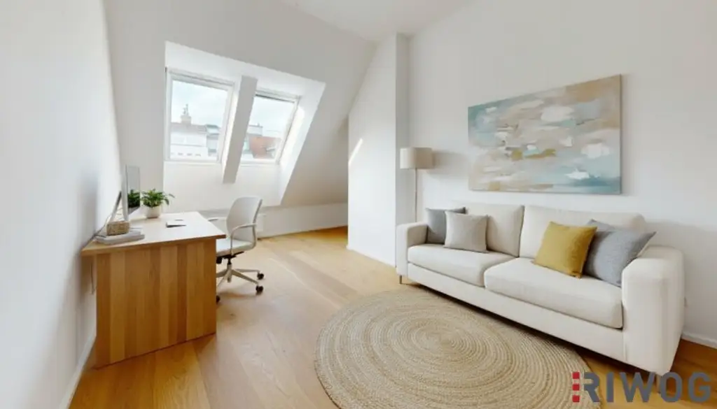 Neubau DG-Terrassenwohnung in Ruhelage | PKW-Stellplatz | 3 Min. zum Kutschkermarkt und zur U6 | 2 Min. zum Aumannplatz