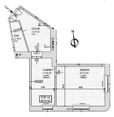 1-Zimmer-Altbau mit separater Küche – frisch renoviert & bezugsfertig