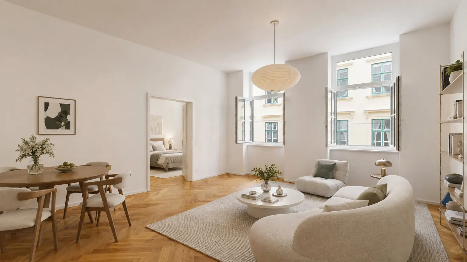 Wiener Altbau mit Charakter: Stuck, Walk-in-Bad & grüne Wohnstraße