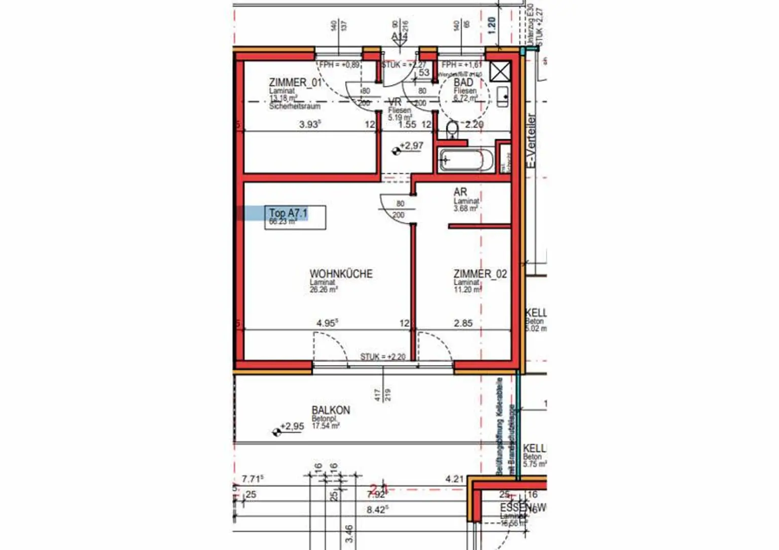 Zentrumsnahe 3-Zimmer-Wohnung mit Küche und 2 Tiefgaragenplätzen!
