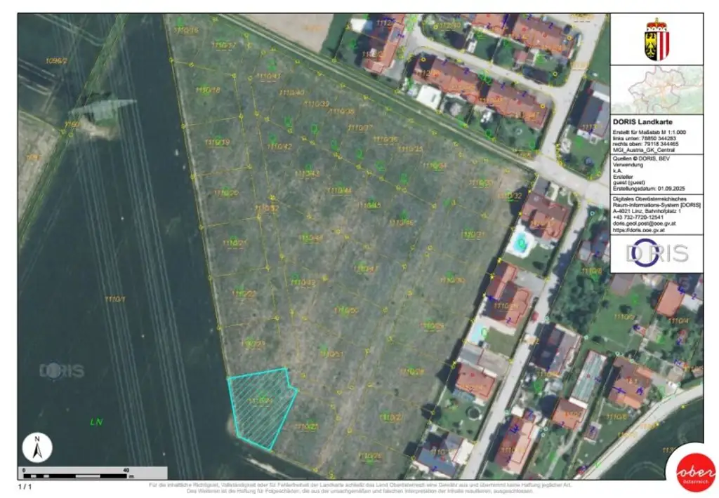 Ebenes Baugrundstück in Raffelstetten GST 1110/24