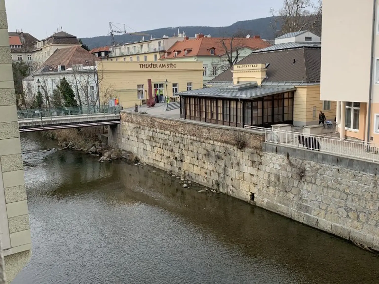 3-Zimmer-Wohnung im Zentrum von Baden - 
Blick auf  die Schwechat!