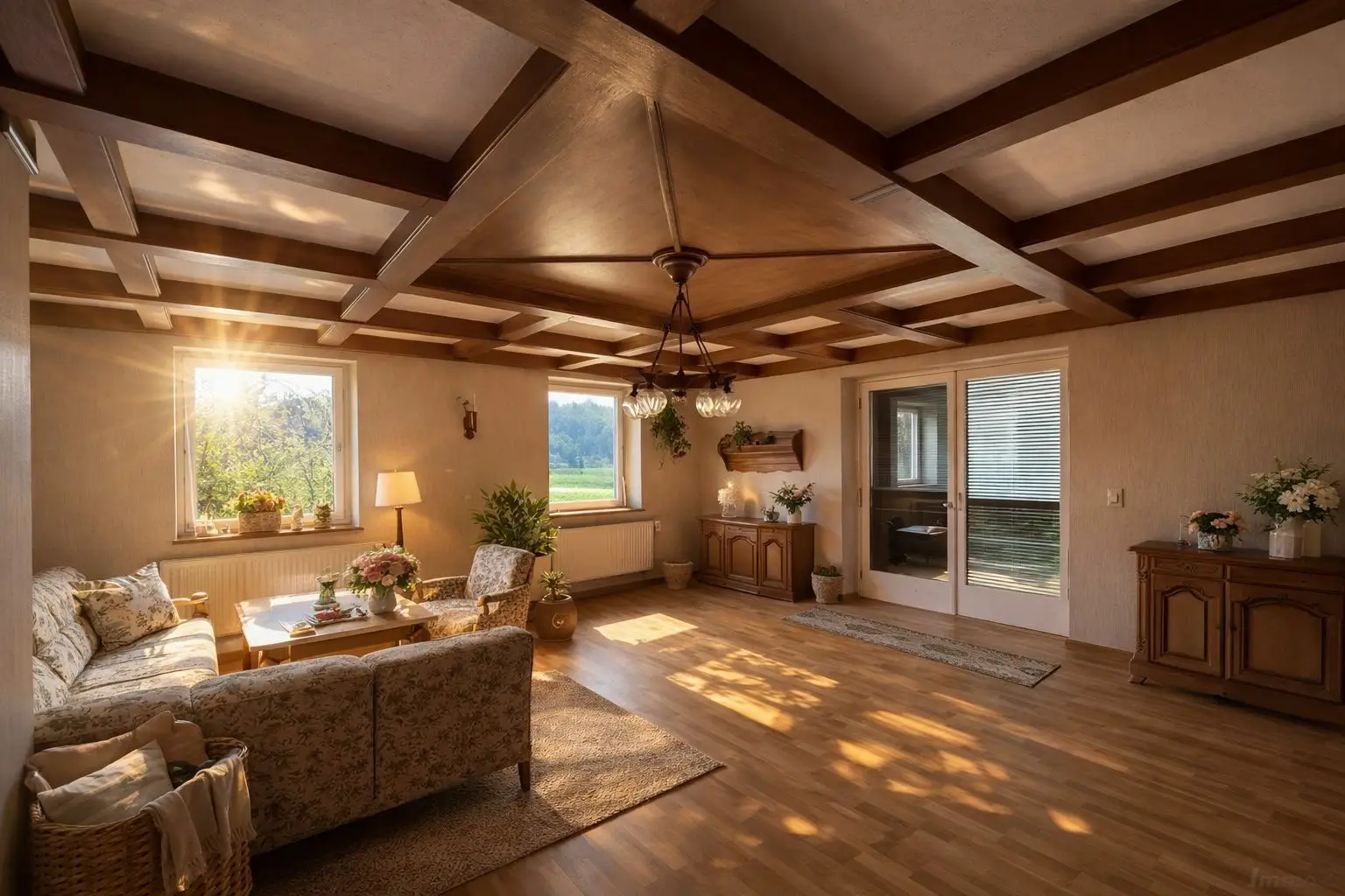 **Im Hügelland mit Fernblick: Einfamilienhaus mit Wäldchen, Nebengebäude & 2 Garagen**