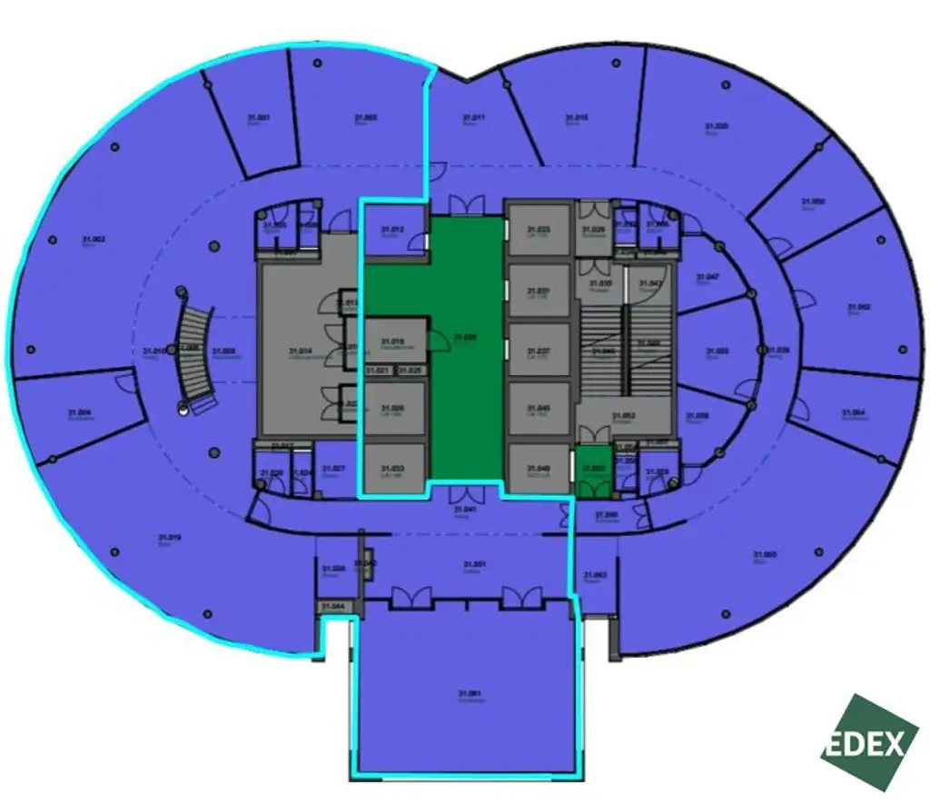 Bürofläche im Millenniumtower