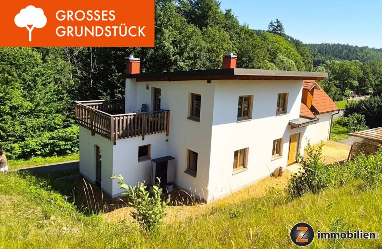 Blick zum Haus