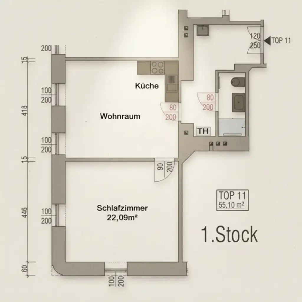 Sanierte helle Altbauwohnung - nähe U4 Hütteldorferstraße