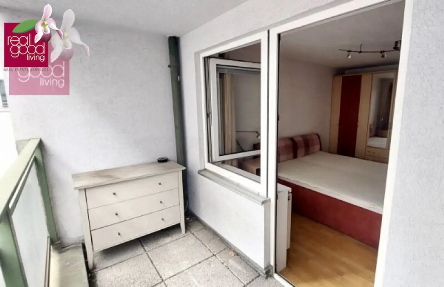 2‑Zimmer‑Wohnung mit Loggia beim Westbahnhof – ruhige Innenhoflage, voll möbliert
