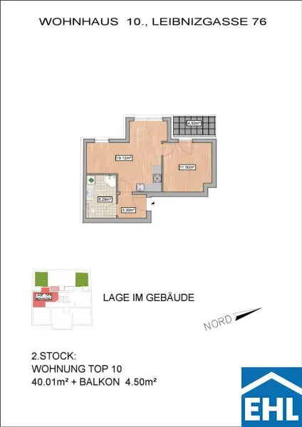 2-Zimmer-Wohnung mit Balkon