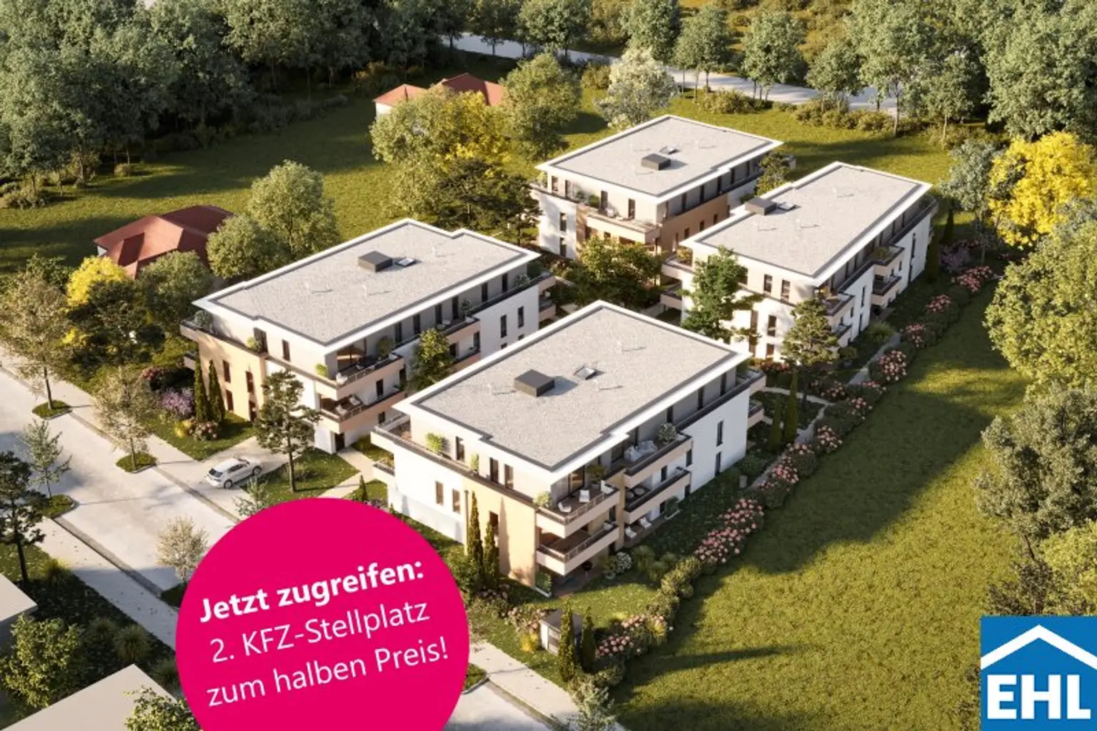 2. KFZ-Stellplatz – jetzt 50 % günstiger!