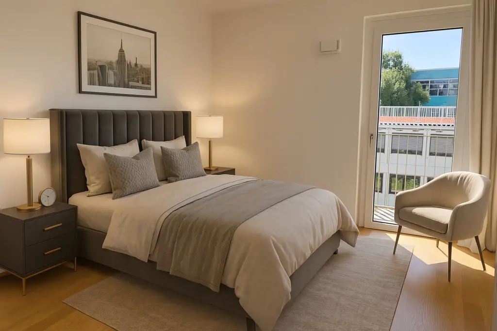 Hirschfeld: U1 Leopoldau - Günstig und hochwertig: 3 Zimmer Wohnung mit Balkon