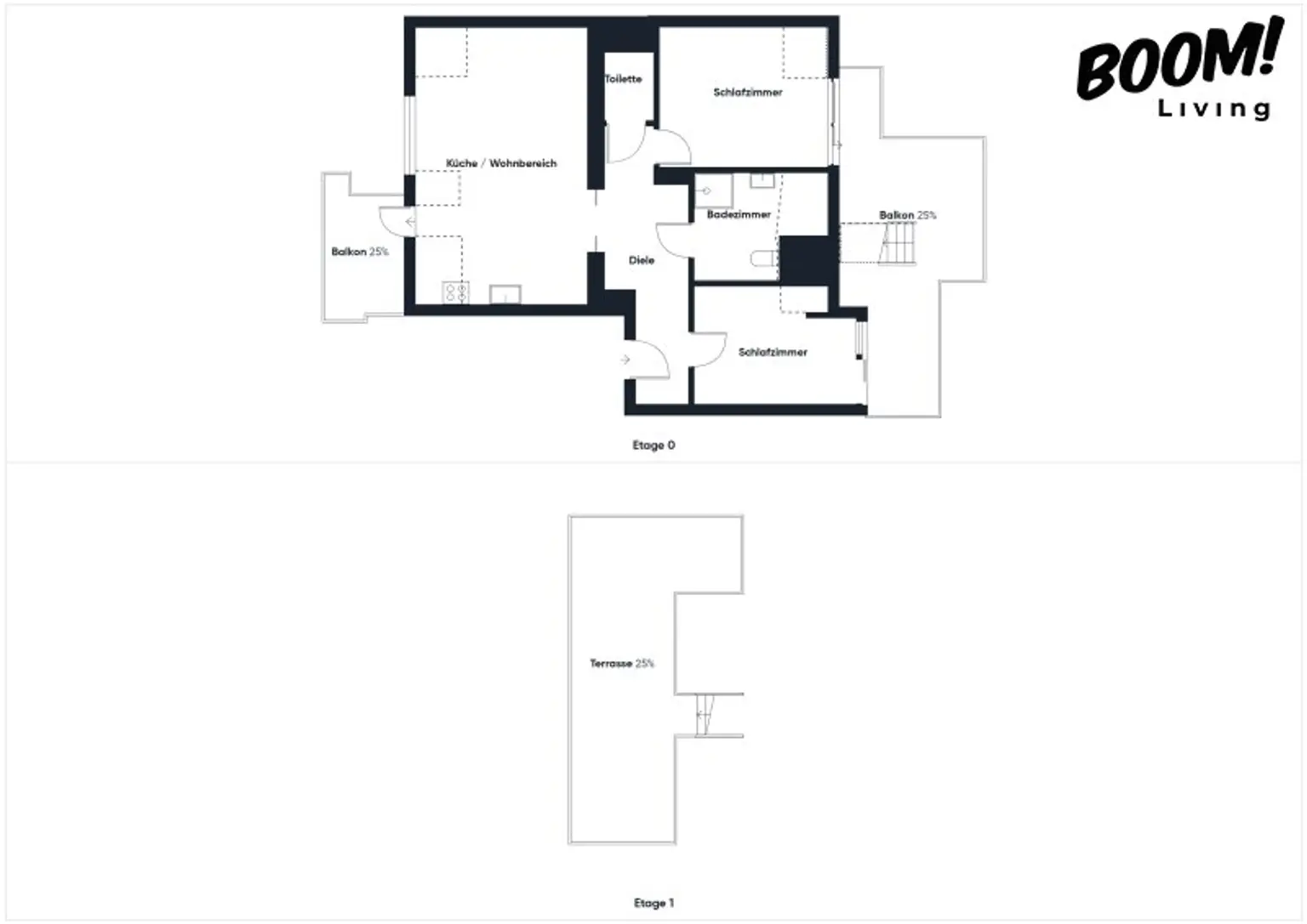 Helle 3-Zimmer-Dachgeschosswohnung mit großer Terrasse in 1200 Wien