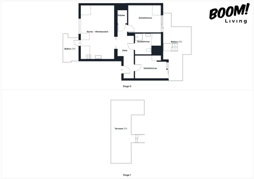 Helle 3-Zimmer-Dachgeschosswohnung mit großer Terrasse in 1200 Wien
