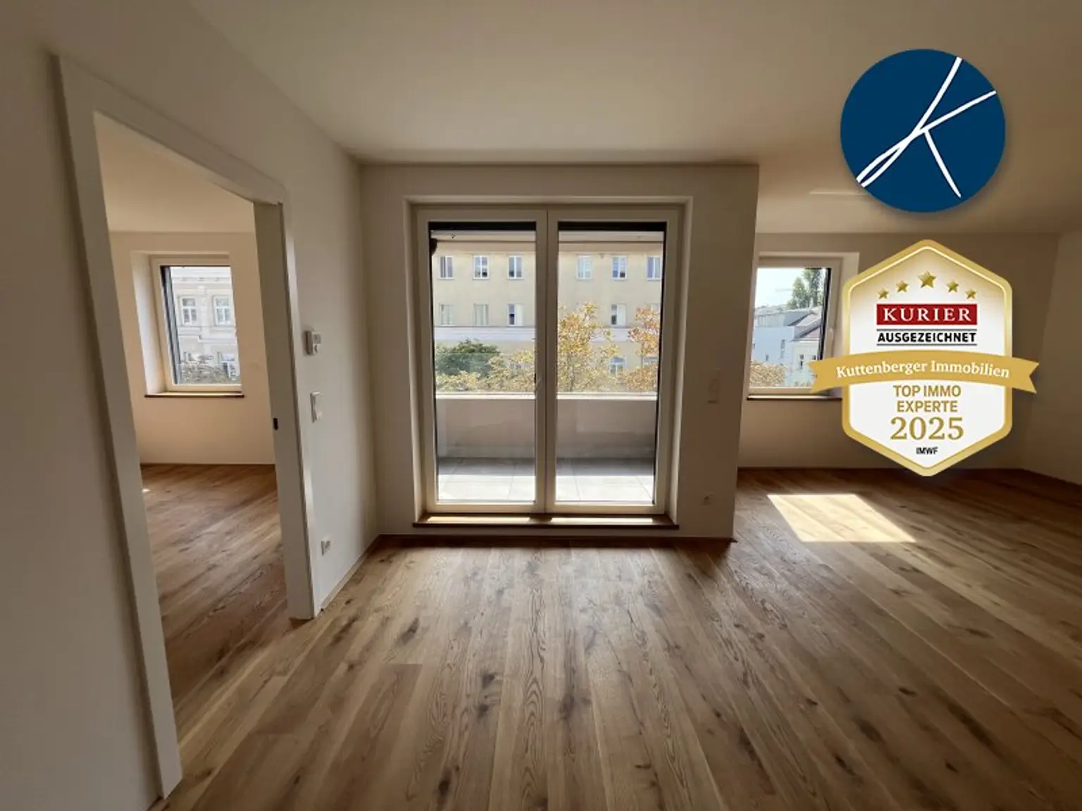 *Superprojekt: ''Über den Baumwipfeln" Top 44 Erstklassige 2-Zimmer Loggia-Wohnung + TRAUMHAFTE SÜDAUSRICHTUNG mit Blick auf die Kastanienbäume