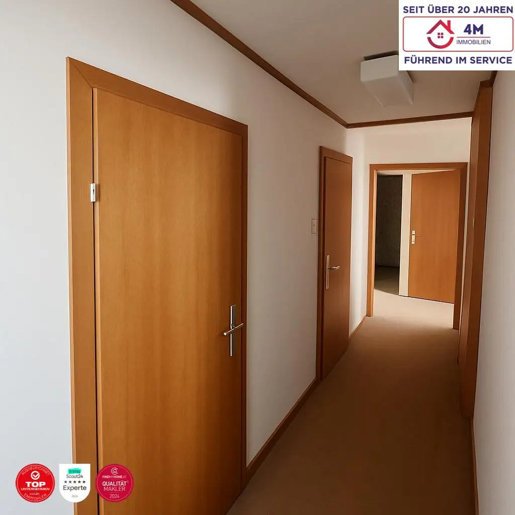 Familienfreundliche  4-Zimmer-Wohnung mit guter Ramaufteilung.