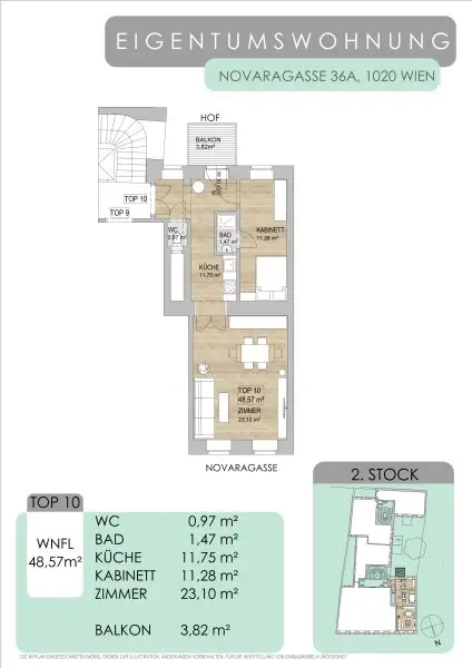 Ihr neues Zuhause im 2. Bezirk mit Balkon: Altbaucharakter trifft modernen Erstbezug, unweit des Augartens.