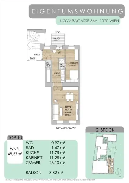 Ihr neues Zuhause im 2. Bezirk mit Balkon: Altbaucharakter trifft modernen Erstbezug, unweit des Augartens.
