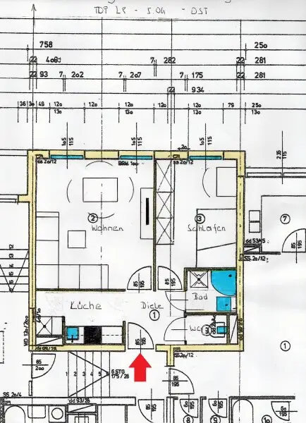 Kernsanierte und schöne 2 Zi Wohnung im 5. und letzten OG mit Garage in Klagenfurt - Karl-Landsteiner-Gasse