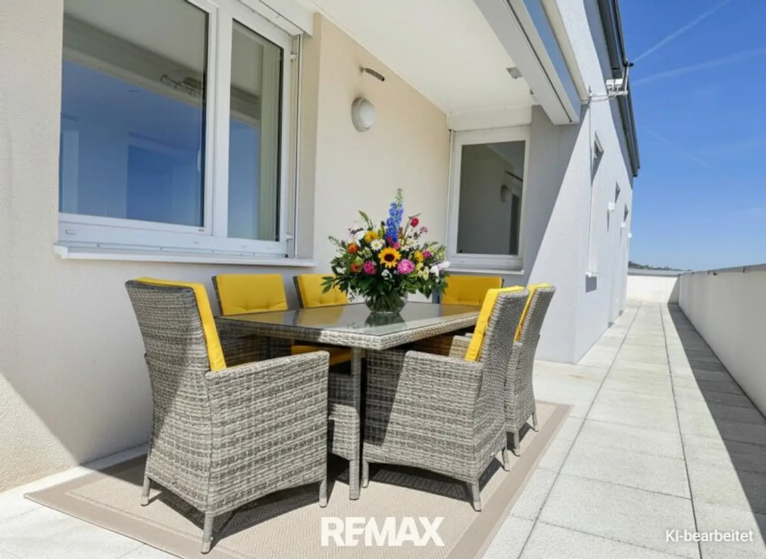 ostseitige Terrasse - der perfekte Frühstücksplatz