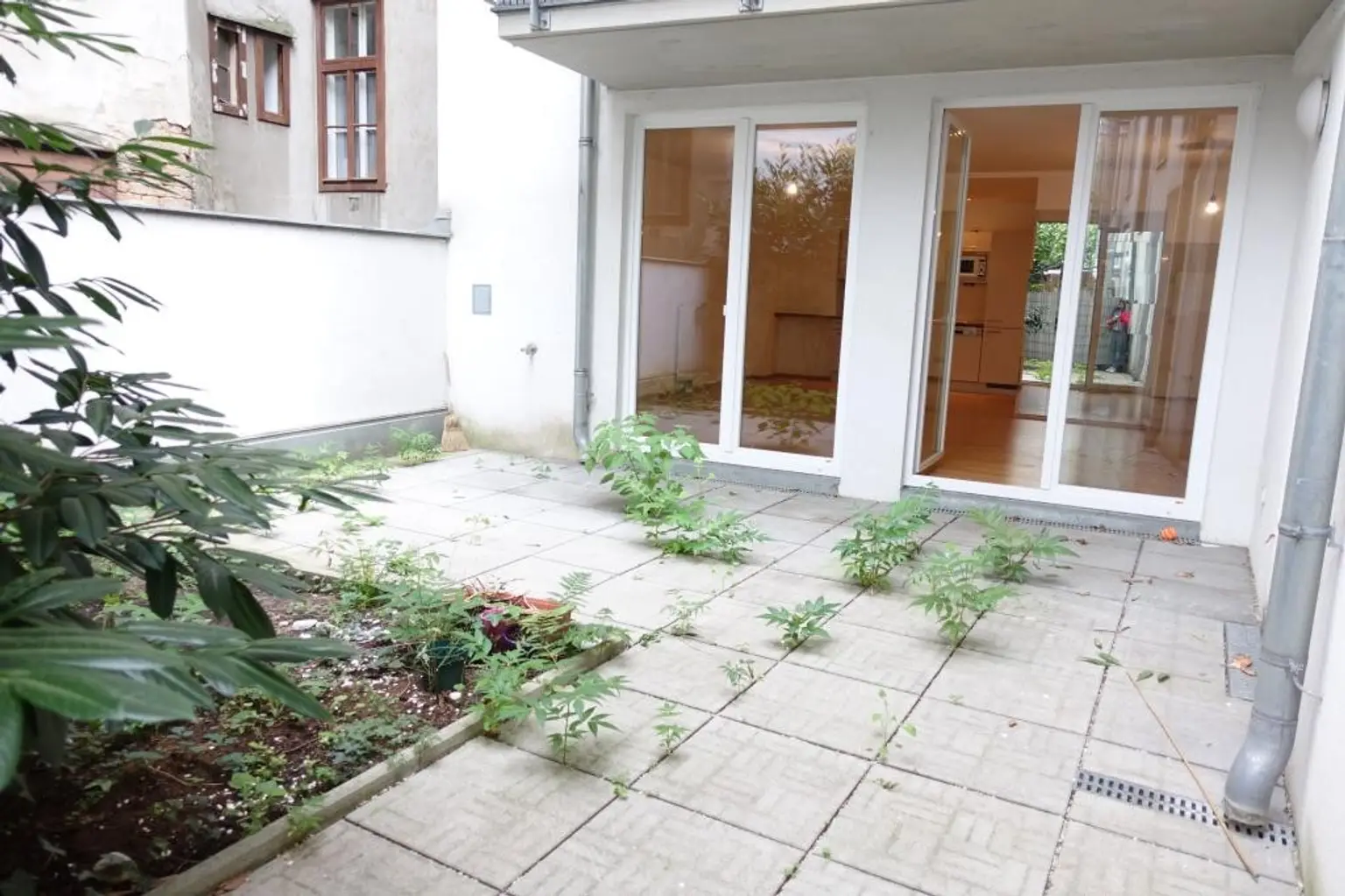 Terrasse, Blick zum Wohnzimmer
