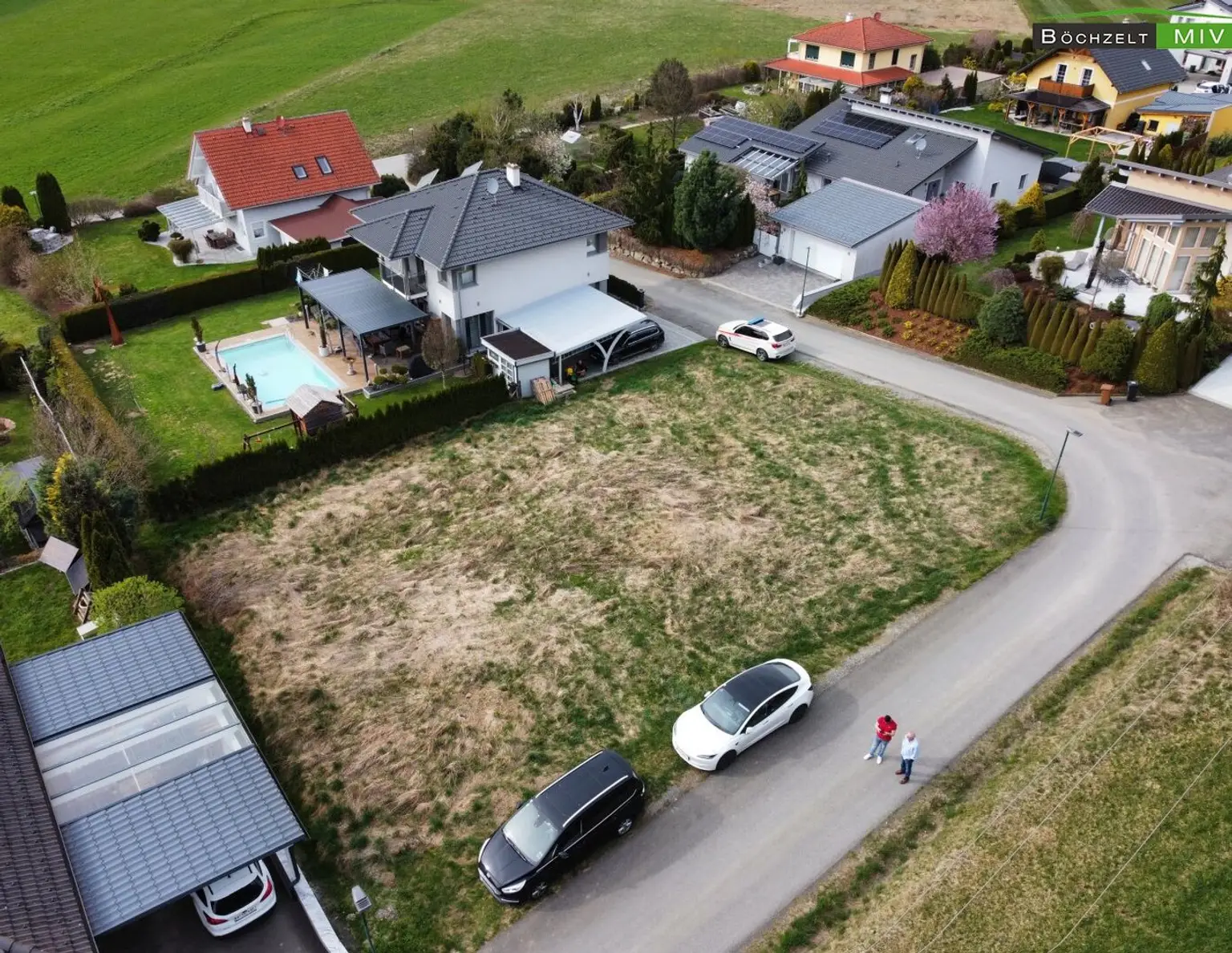 Sonniges Baugrundstück in moderner Siedlung mit Blick auf die Berge in +++ St. Marein +++