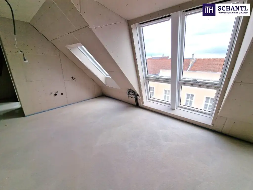 Exklusive 4-Zimmer-Dachgeschosswohnung in revitalisiertem Altbauhaus – Stilvolles Wohnen mit Dachterrasse, Fischgrätparkett, Klimaanlage & Luftwärmepumpe auf modernstem Stand