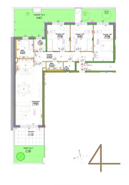 8Min zur U2 - 4-Zimmer Gartenwohnung - privater Eingang - sonnige Terrasse - Tiefgarage - ideale Infrastruktur