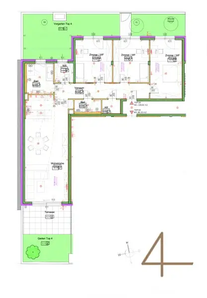 8Min zur U2 - 4-Zimmer Gartenwohnung - privater Eingang - sonnige Terrasse - Tiefgarage - ideale Infrastruktur
