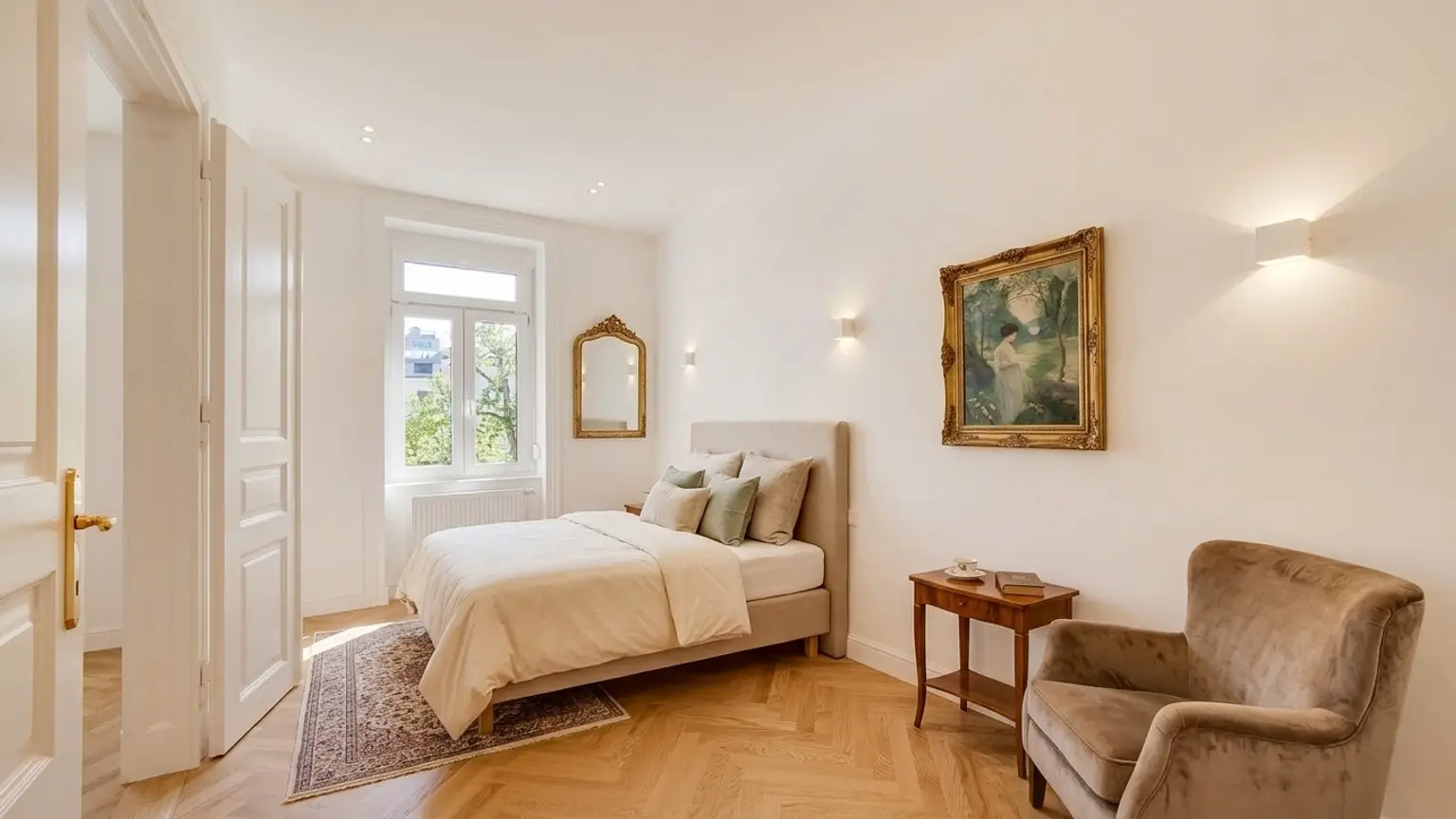 Schlafzimmer, Einrichtungsbeispiel
