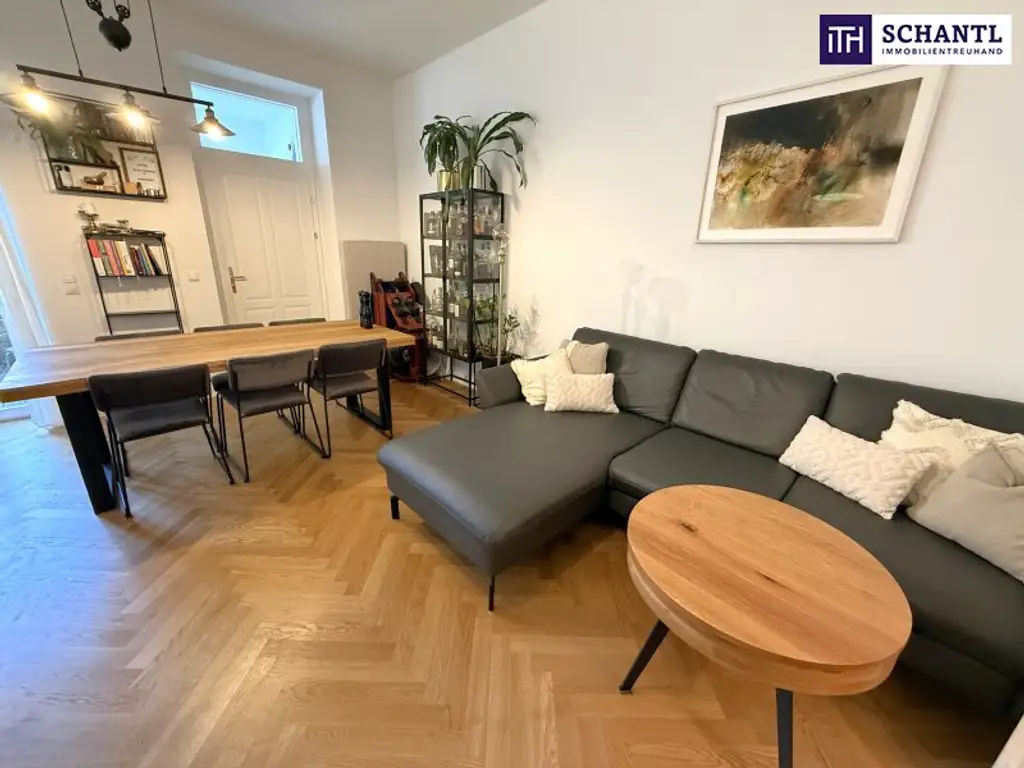 Zeitlose Eleganz trifft modernen Wohnkomfort – stilvoll sanierte 3,5-Zimmer-Altbauwohnung mit Designküche, zwei Außenflächen & Toplage nahe dem Türkenschanzpark