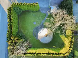 Blick auf das Grundstück