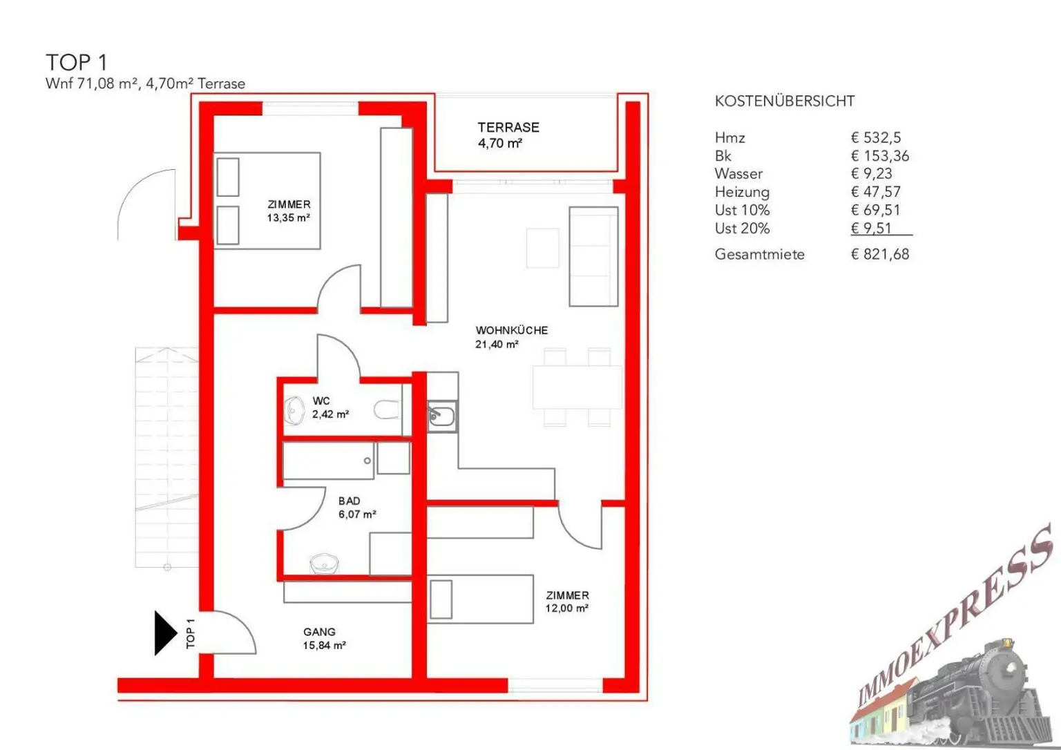 Moderne Wohnung in 2452 Mannersdorf am Leithagebirge zu vermieten !